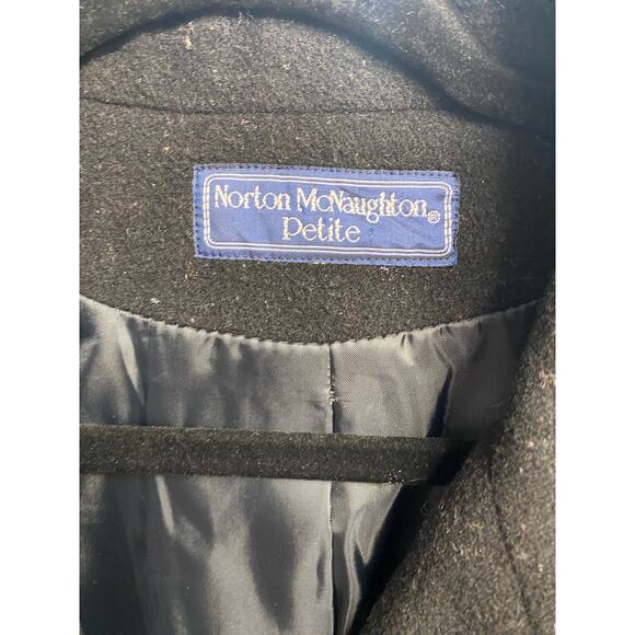 Vintage Norton McNaughton Petite black blazer (b43) - Picture 3 of 12